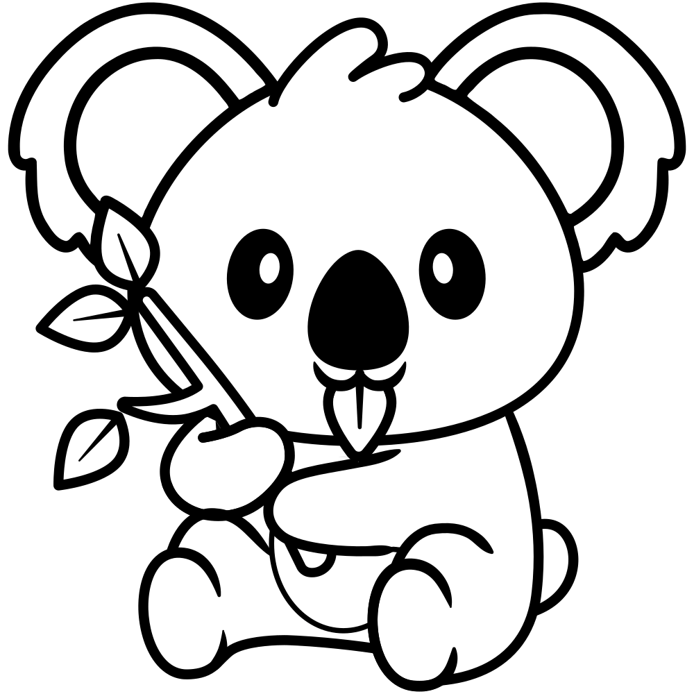 21 free cute koala coloring pages clipart printables at - cute koala