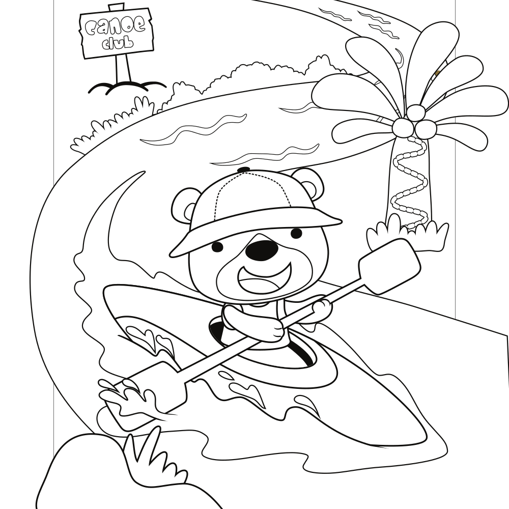 Bear Coloring Pages - Printable - Kids Drawing Hub