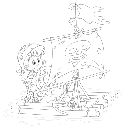 Livre de coloriage de pirates