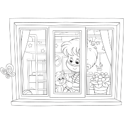 Fun coloring page