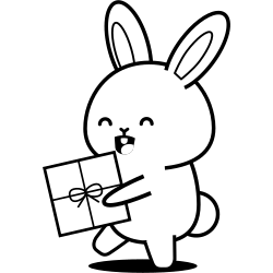 Mailman bunny coloring