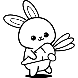 pudgy bunny coloring pages