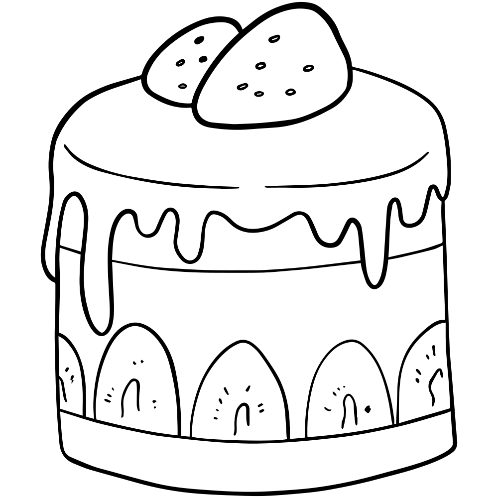 Malvorlagen für Kuchen – zum Ausdrucken – Kids Drawing Hub