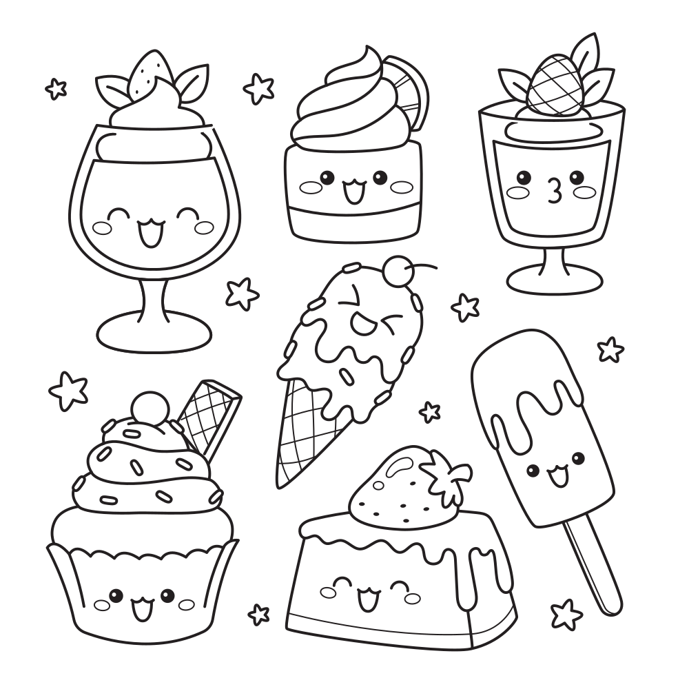Cake Coloring Pages - Printable - Kids Drawing Hub