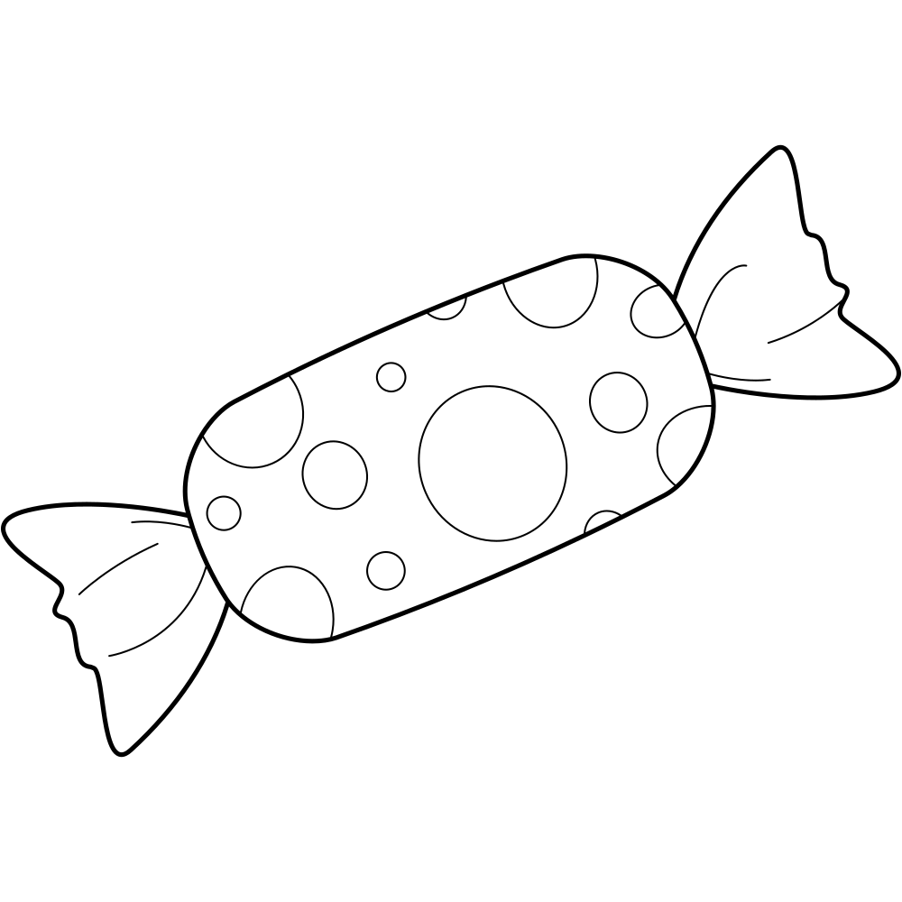 Malvorlagen für Süßigkeiten – zum Ausdrucken – Kids Drawing Hub
