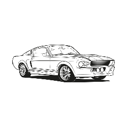 Line art car