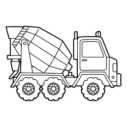 Cement car coloring