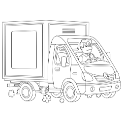 Coloriage camion