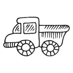 Toy truck coloring