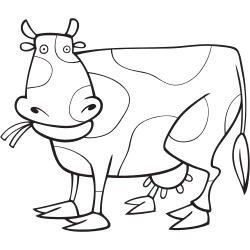 Coloriage vache en ligne