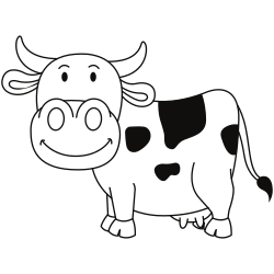 Cow Coloring Pages - Printable - Free - Kids Drawing Hub