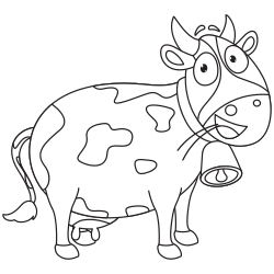 Coloriage vache en ligne