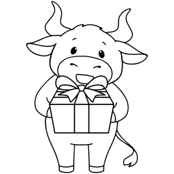 Printable Cow Coloring Page