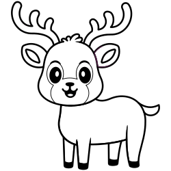 free coloring pages deer