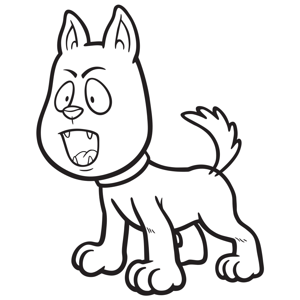Dog Coloring Pages For Kids Printable 25 Images Kids Drawing Hub