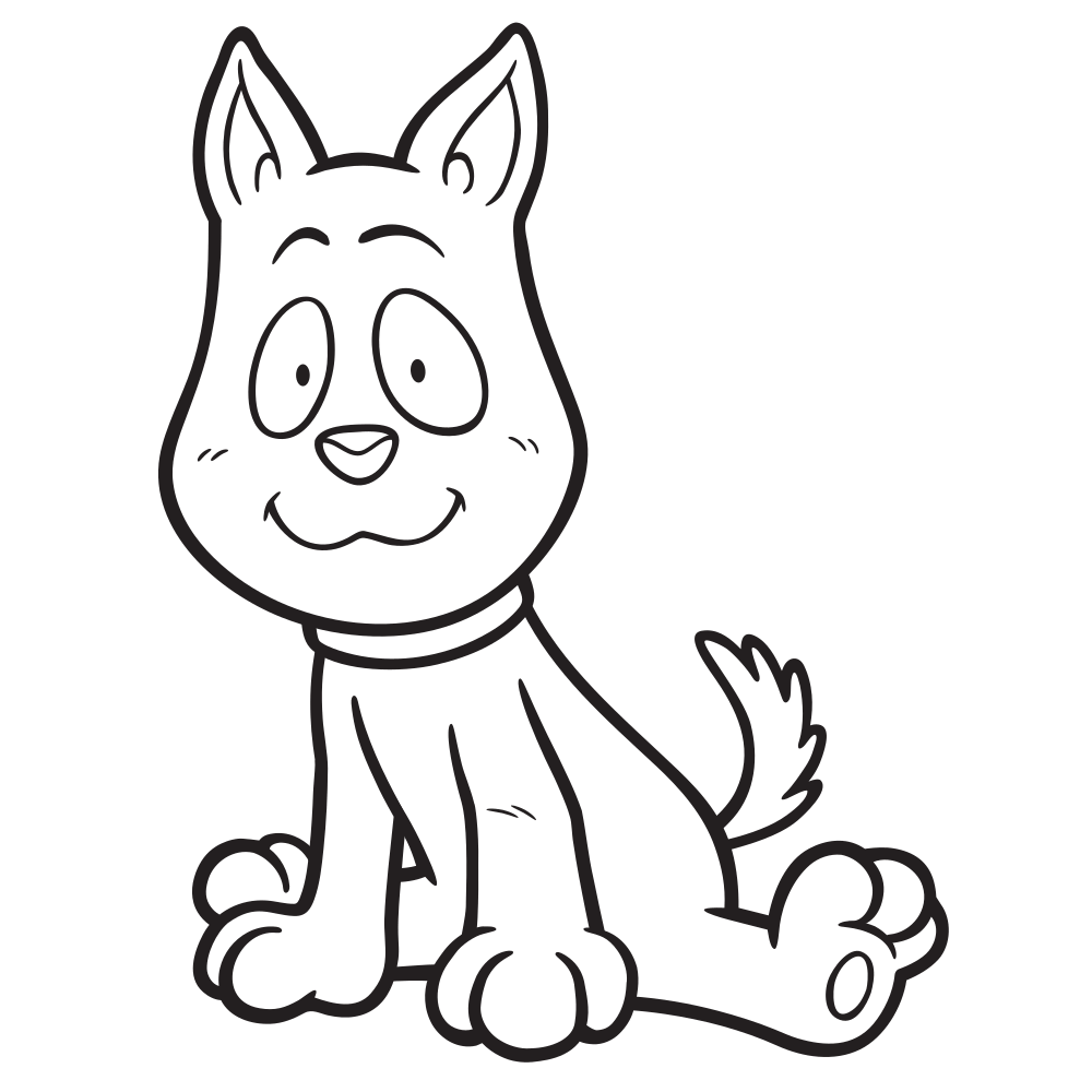 Dog Coloring Pages for Kids - Printable 25+ Images - Kids Drawing Hub