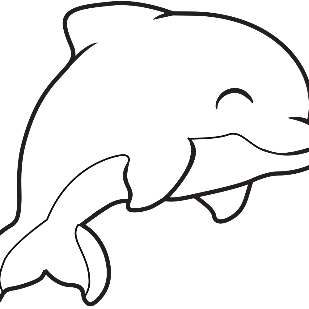 Dolphin Coloring Pages - Printable - Free - Kids Drawing Hub