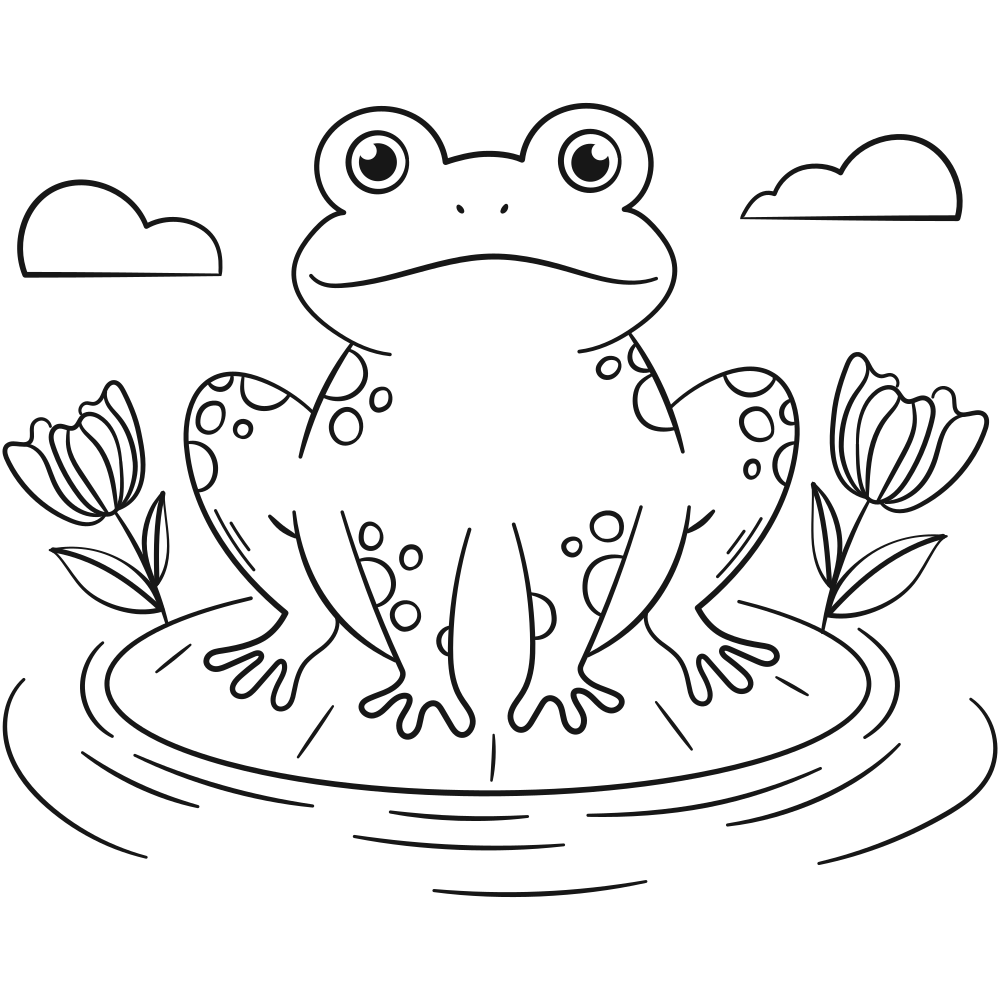 Easy Coloring Pages for Kids - Printable