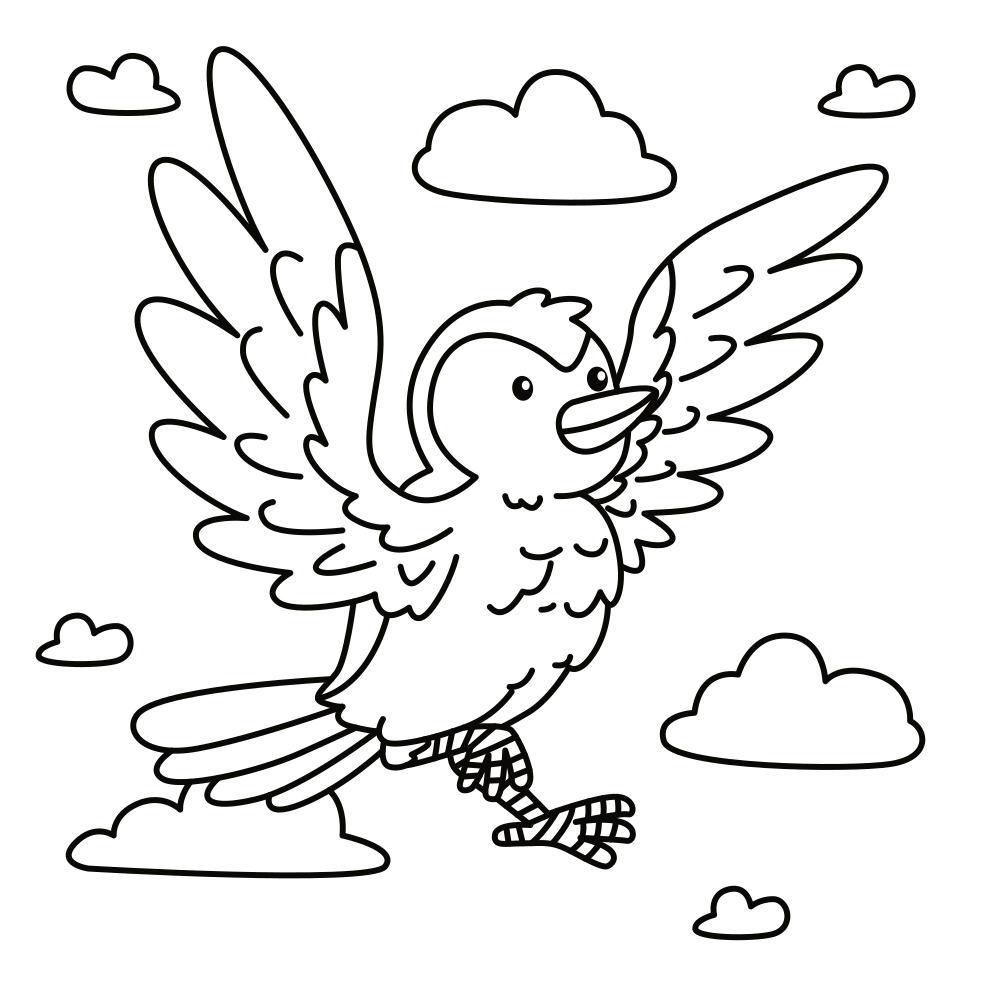 Easy Coloring Pages for Kids - Printable