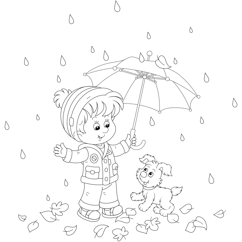 Fall Coloring Pages - Printable - Kids Drawing Hub