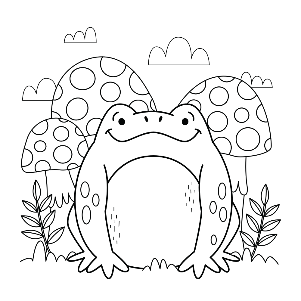 Frog Coloring Pages - Printable 30+ Images - Kids Drawing Hub