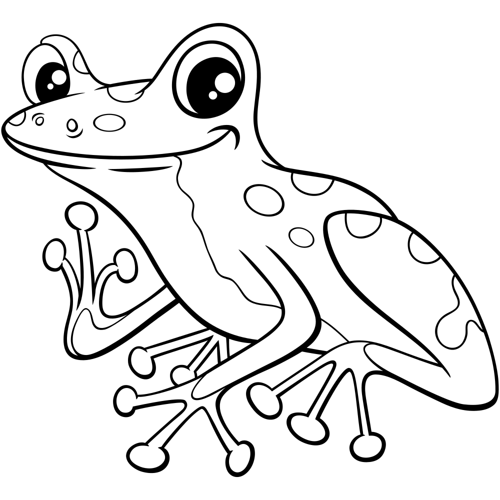 Frog Coloring Pages - Printable 30+ Images - Kids Drawing Hub