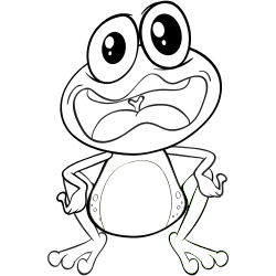 Frog coloring pages raptor