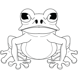 Angry little frog