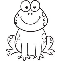 Printable frog coloring pages