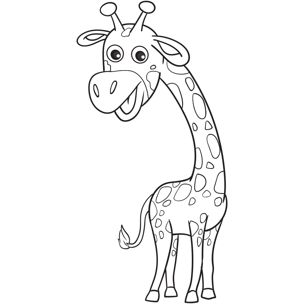 Giraffe Coloring Pages - Printable - Kids Drawing Hub