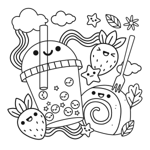 Coloriage fantaisie