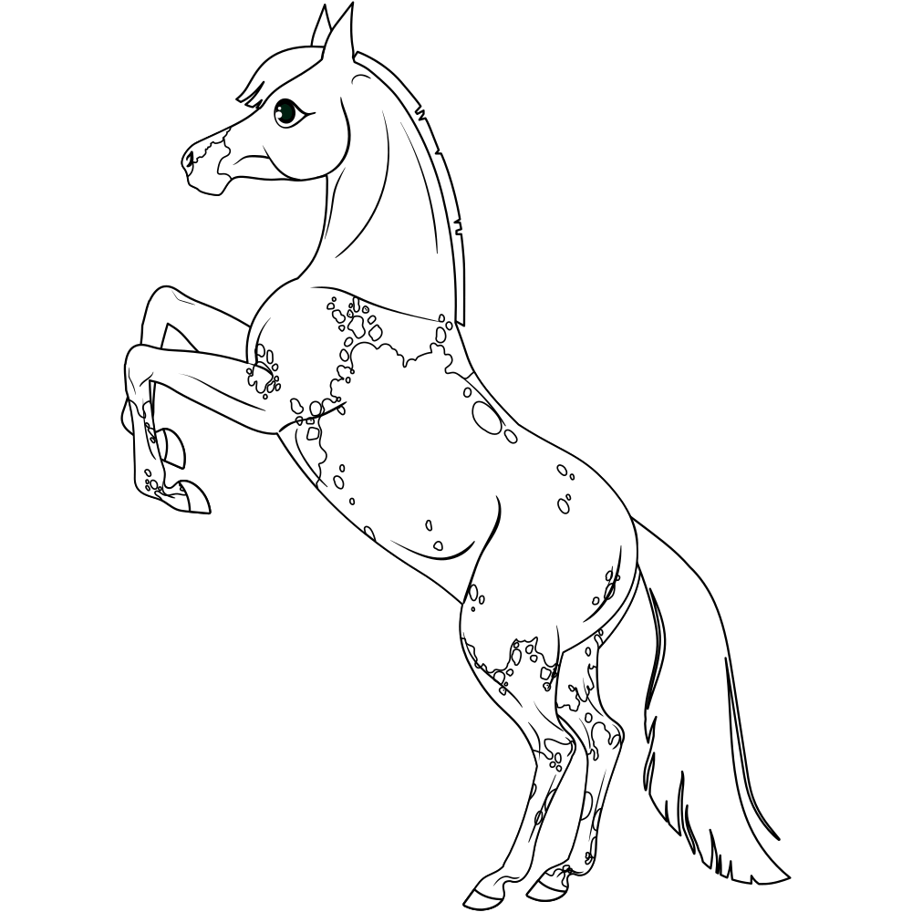 Horse Coloring Pages - Printable - Free - Kids Drawing Hub