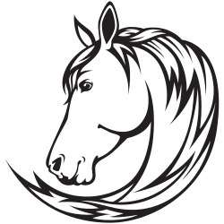 Horse coloring page