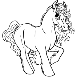 baby horse coloring pages for kids