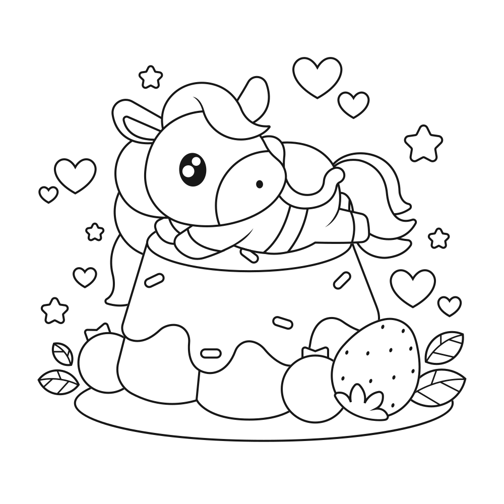 Kawaii Coloring Pages - 30+ Easy Printable Image
