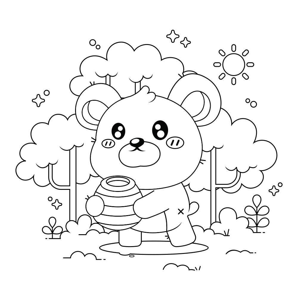 Kawaii Coloring Pages - 30+ Easy Printable Image