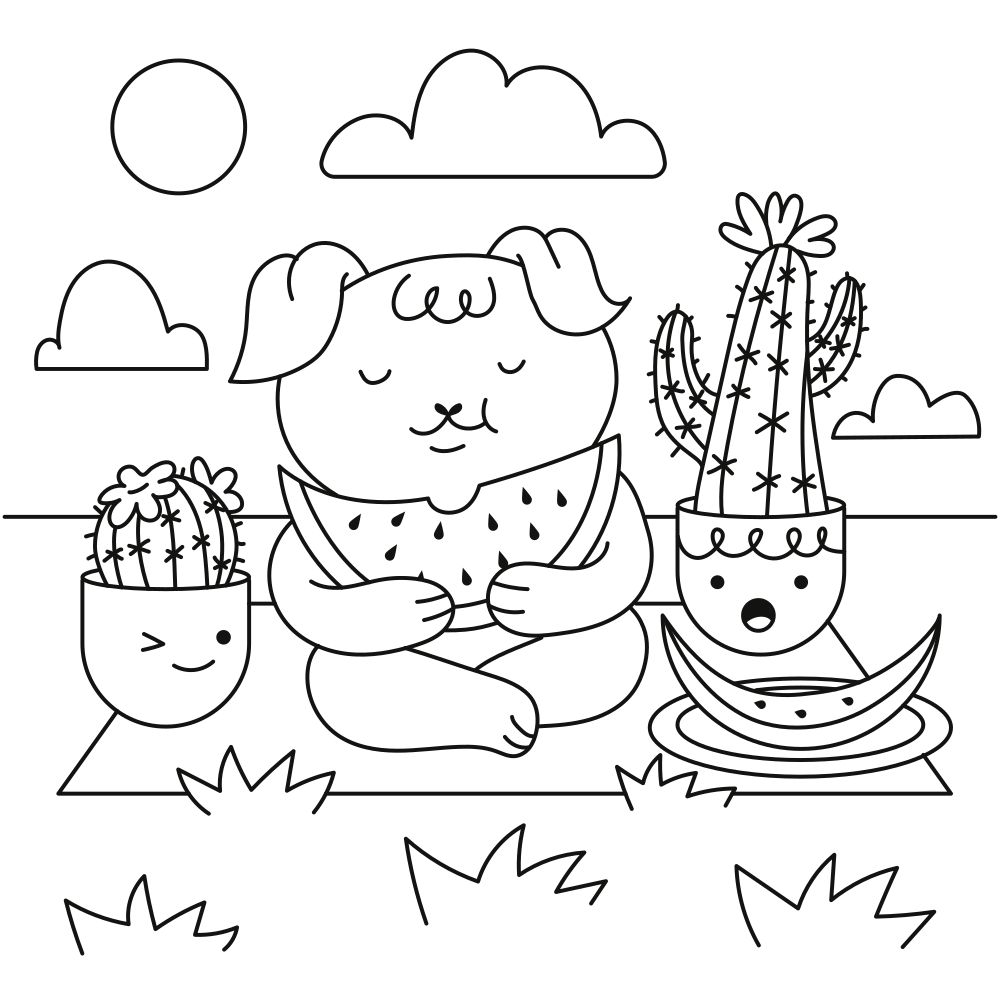 Kawaii Coloring Pages - 30+ Easy Printable Image
