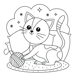 Desenhos de Gatos para colorir - Páginas de colorir imprimíveis  gratuitamente