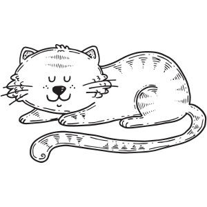  甘い子猫の絵