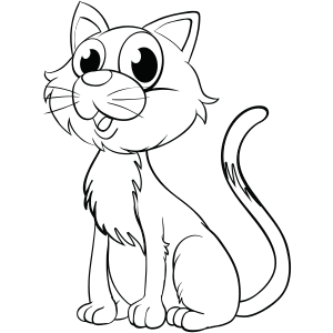  Coloriage chat adorable