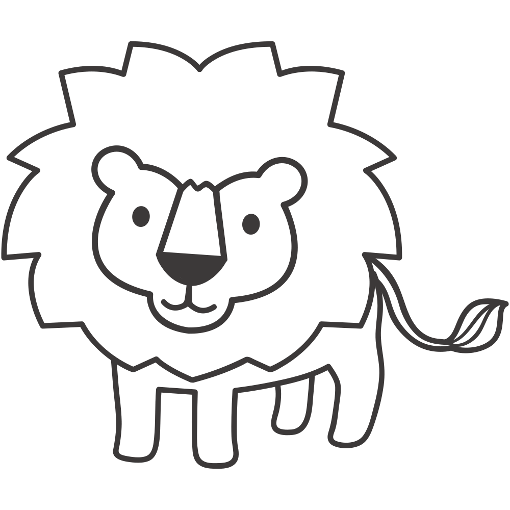 Dibujos para colorear de leones - Más de 35 imágenes fáciles de imprimir