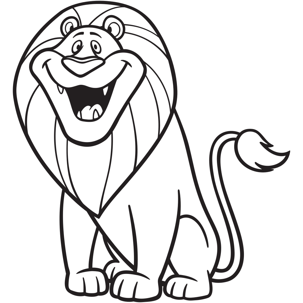 Lion Coloring Pages Easy Printable 35 Images