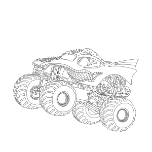 35+ Desenhos de Monster Truck para Imprimir e Colorir/Pintar