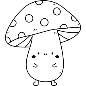 Cute little mushroom