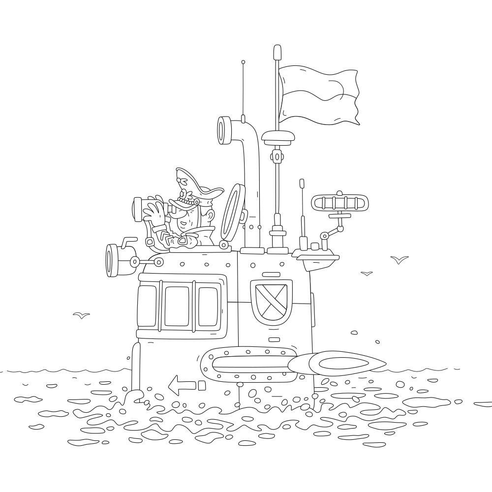Ocean Coloring Pages - Printable 30+ Images