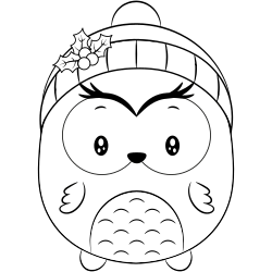 Coloriages de hibou mignon