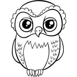 Angry looking owl