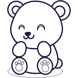 Panda coloring page