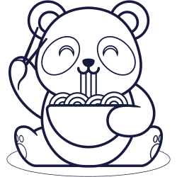 cute baby panda coloring pages for kids