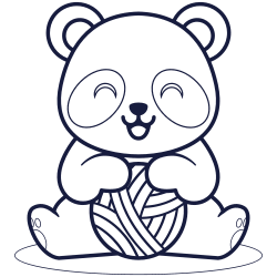 panda face coloring pages